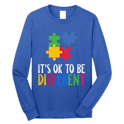 Its Ok To Be Different Be Kind Autism Awareness Autism Meaningful Gift Long Sleeve Shirt