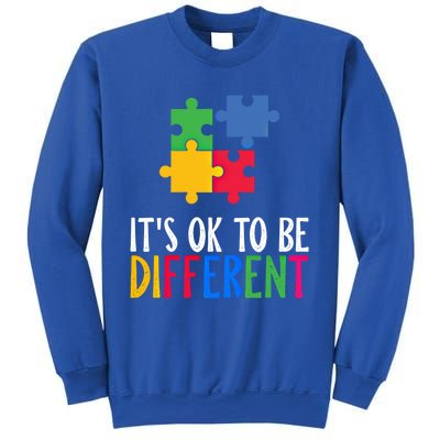 Its Ok To Be Different Be Kind Autism Awareness Autism Meaningful Gift Sweatshirt