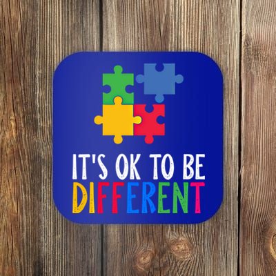 Its Ok To Be Different Be Kind Autism Awareness Autism Meaningful Gift Coaster