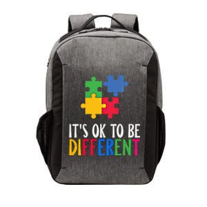 Its Ok To Be Different Be Kind Autism Awareness Autism Meaningful Gift Vector Backpack