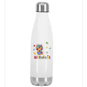 Its Ok To Be Different Cute Cat Autism Awareness Acceptance Cute Gift Stainless Steel Insulated Water Bottle