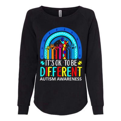 it's ok to be different Autism Awareness Acceptance Womens California Wash Sweatshirt