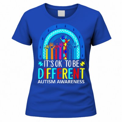 it's ok to be different Autism Awareness Acceptance Women's T-Shirt