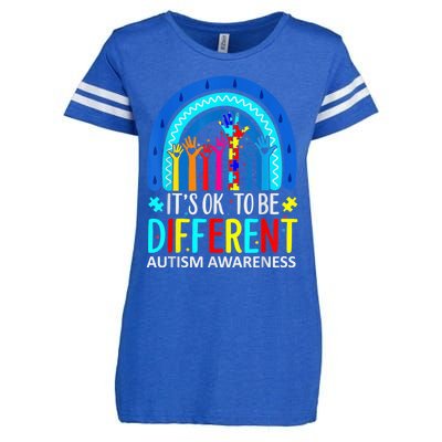 it's ok to be different Autism Awareness Acceptance Enza Ladies Jersey Football T-Shirt