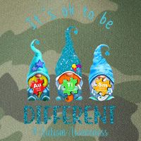 It's Ok To Be Different Autism Awareness Gnome Legacy Tie Dye Trucker Hat