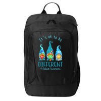 It's Ok To Be Different Autism Awareness Gnome City Backpack