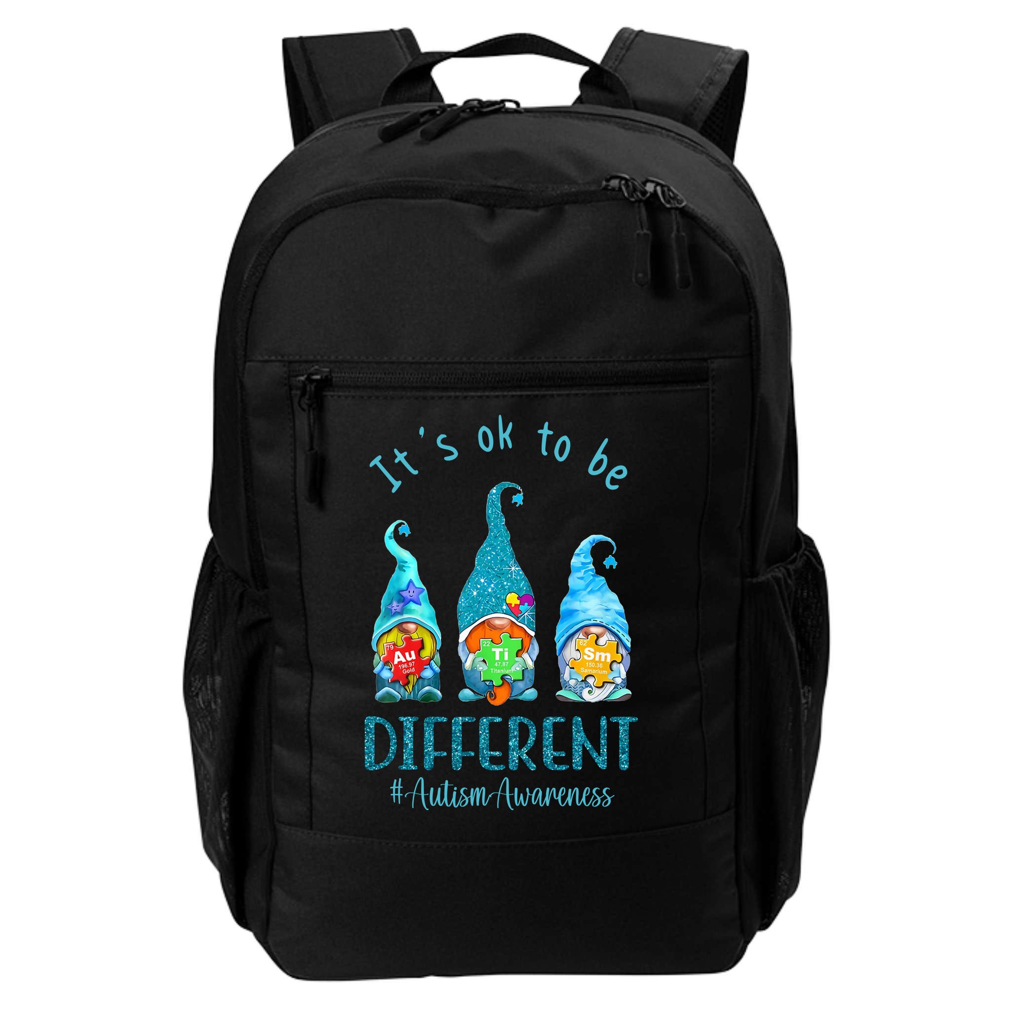 It's Ok To Be Different Autism Awareness Gnome Backpack