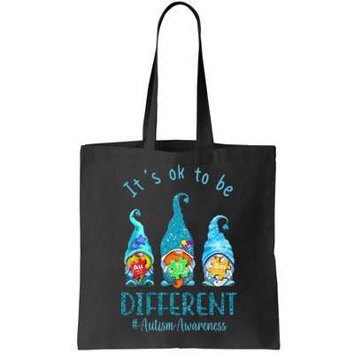 It's Ok To Be Different Autism Awareness Gnome Bag