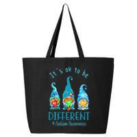 It's Ok To Be Different Autism Awareness Gnome 25L Jumbo Tote