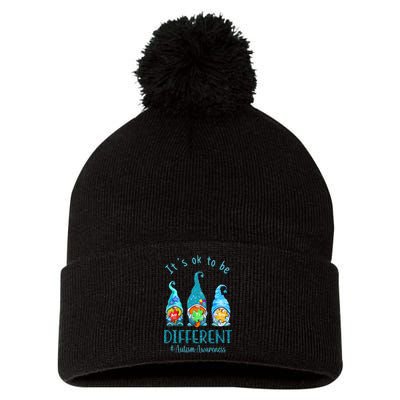 It's Ok To Be Different Autism Awareness Gnome Pom Pom 12in Knit Beanie