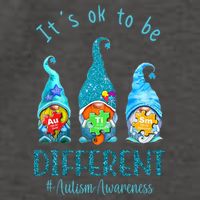 It's Ok To Be Different Autism Awareness Gnome Vector Backpack