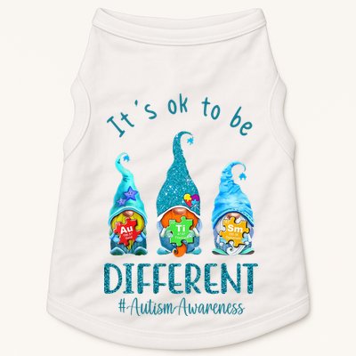 It's Ok To Be Different Autism Awareness Gnome Doggie Tank