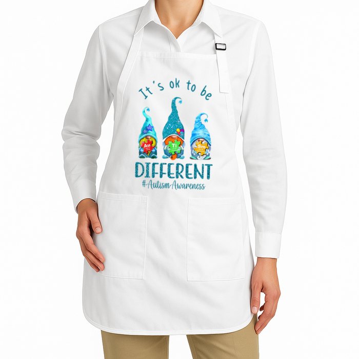 It's Ok To Be Different Autism Awareness Gnome Apron