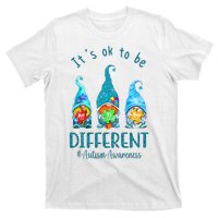 It's Ok To Be Different Autism Awareness Gnome T-Shirt