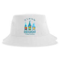 It's Ok To Be Different Autism Awareness Gnome Sustainable Bucket Hat