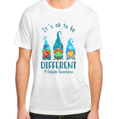 It's Ok To Be Different Autism Awareness Gnome Adult ChromaSoft Performance T-Shirt