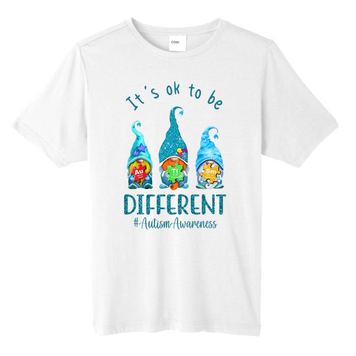 It's Ok To Be Different Autism Awareness Gnome Tall Fusion ChromaSoft Performance T-Shirt