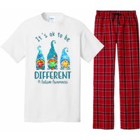 It's Ok To Be Different Autism Awareness Gnome Pajama Set