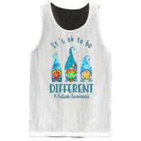 It's Ok To Be Different Autism Awareness Gnome Mesh Reversible Basketball Jersey Tank