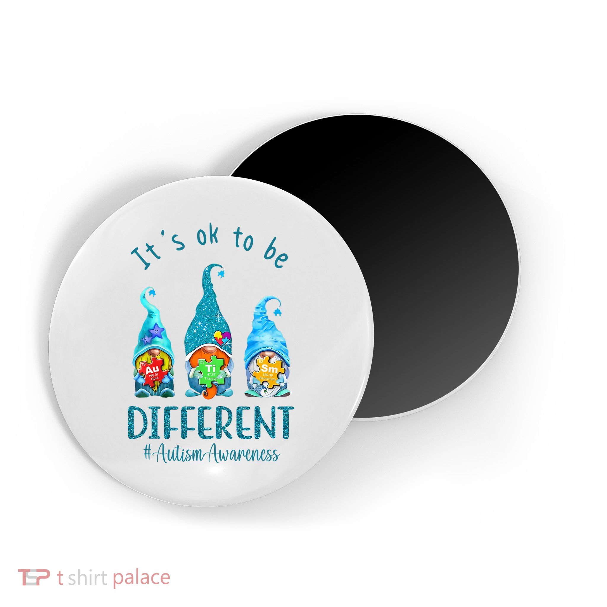 It's Ok To Be Different Autism Awareness Gnome Magnet