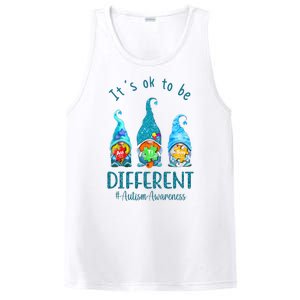 It's Ok To Be Different Autism Awareness Gnome PosiCharge Competitor Tank