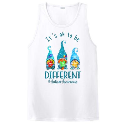 It's Ok To Be Different Autism Awareness Gnome PosiCharge Competitor Tank