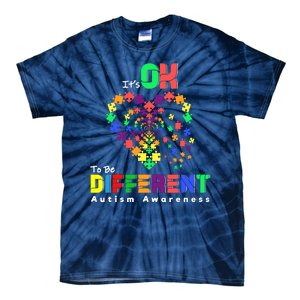 Its Ok To Be Different Autism Awareness Tie-Dye T-Shirt