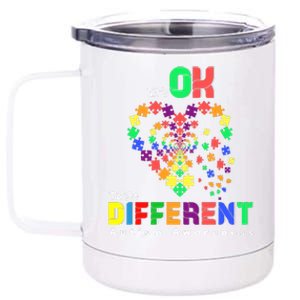 Its Ok To Be Different Autism Awareness 12 oz Stainless Steel Tumbler Cup