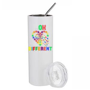 Its Ok To Be Different Autism Awareness Stainless Steel Tumbler