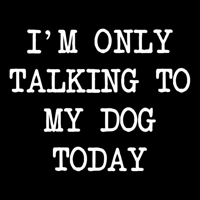 IM Only Talking To My Dog Today Funny Puppy Parent Sustainable Bucket Hat