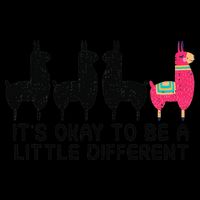 It's okay to be a little different Alpacas Quote 16oz Travel Tumbler