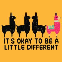 It's okay to be a little different Alpacas Quote Pom Pom 12in Knit Beanie