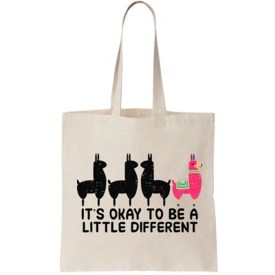 It's okay to be a little different Alpacas Quote Bag