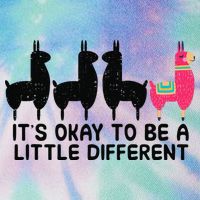 It's okay to be a little different Alpacas Quote Legacy Tie Dye Trucker Hat