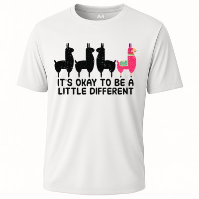 It's okay to be a little different Alpacas Quote Performance Shirt