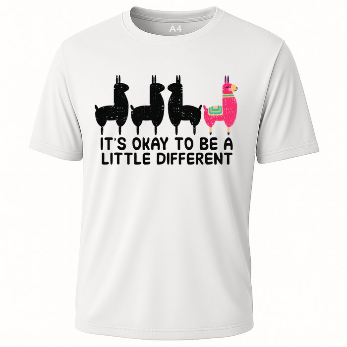It's okay to be a little different Alpacas Quote Performance Shirt