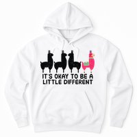 It's okay to be a little different Alpacas Quote Hoodie
