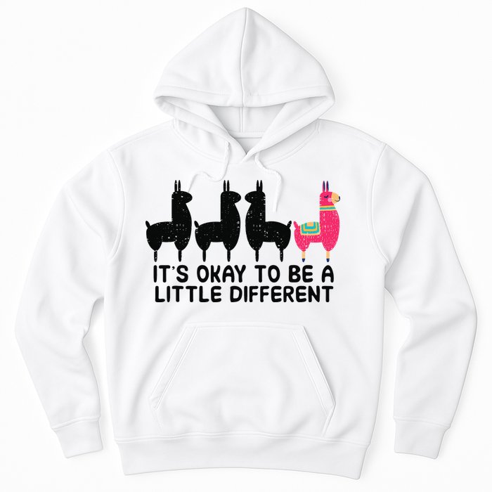 It's okay to be a little different Alpacas Quote Hoodie