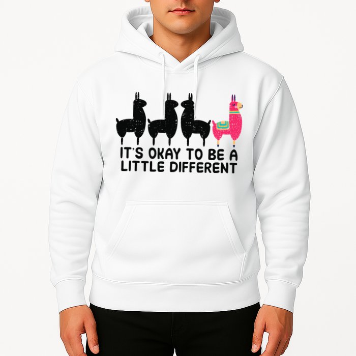 It's okay to be a little different Alpacas Quote Hoodie