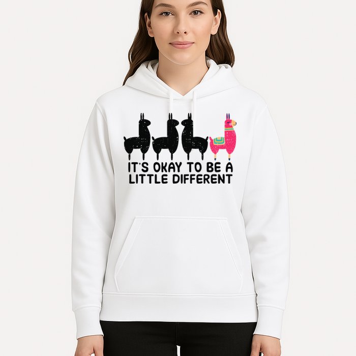 It's okay to be a little different Alpacas Quote Hoodie