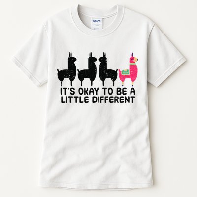 It's okay to be a little different Alpacas Quote Tall T-Shirt