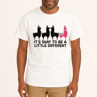 It's okay to be a little different Alpacas Quote Tall T-Shirt