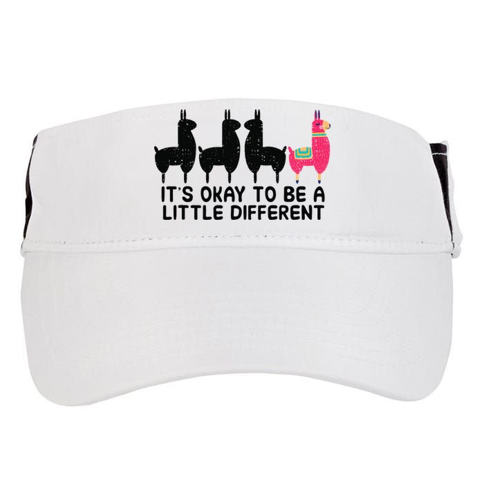 It's okay to be a little different Alpacas Quote Adult Drive Performance Visor