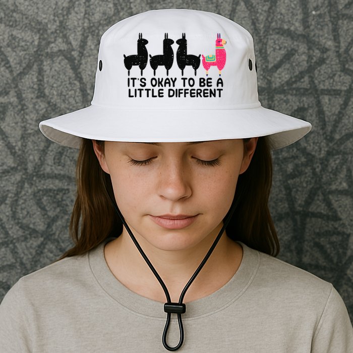 It's okay to be a little different Alpacas Quote Bucket Hat