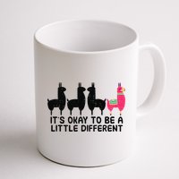 It's okay to be a little different Alpacas Quote Mug