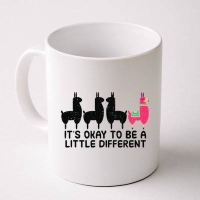 It's okay to be a little different Alpacas Quote Mug
