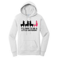 It's okay to be a little different Alpacas Quote Women's Pullover Hoodie