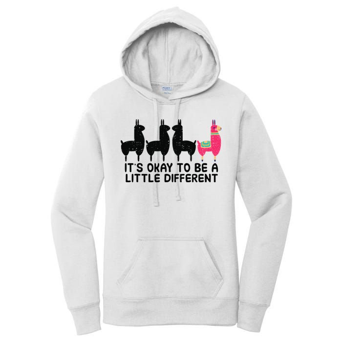 It's okay to be a little different Alpacas Quote Women's Pullover Hoodie