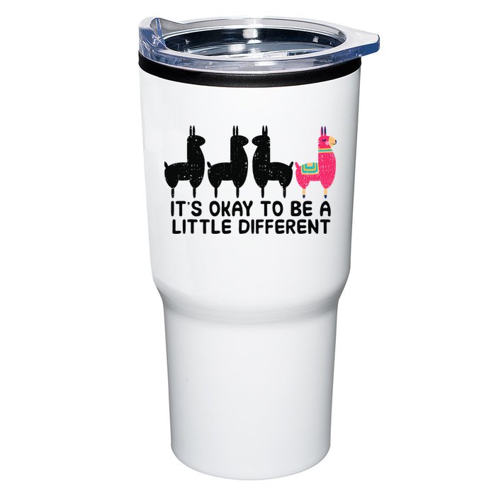 It's okay to be a little different Alpacas Quote Tumbler