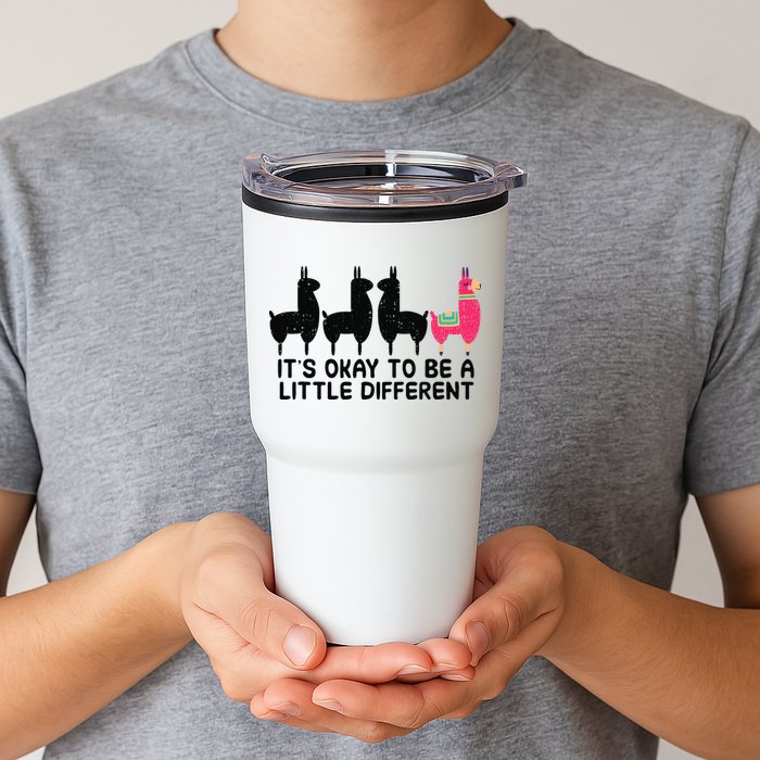 It's okay to be a little different Alpacas Quote Tumbler